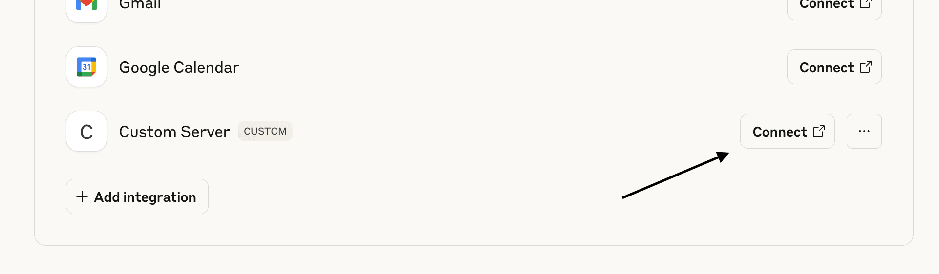 Claude settings screen